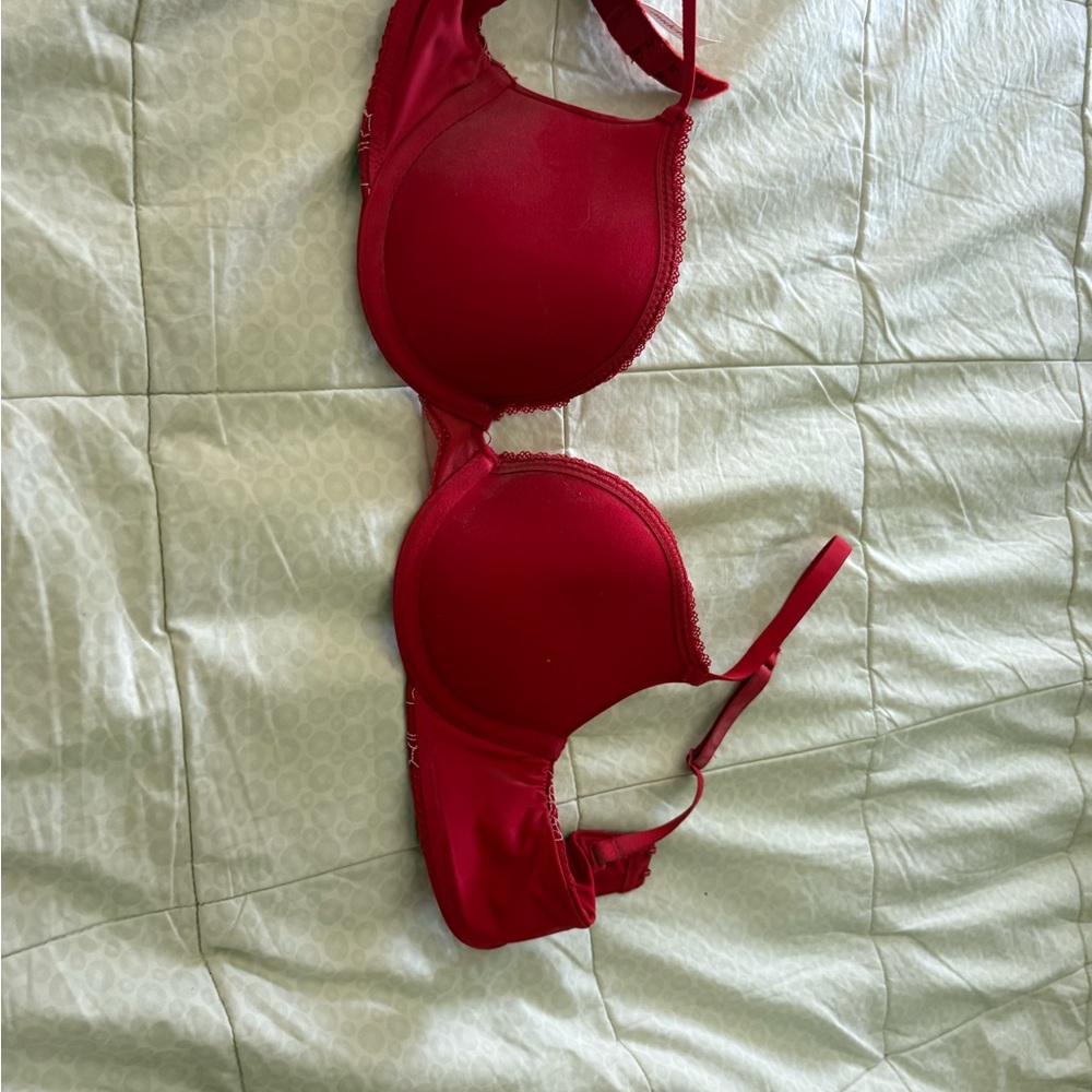 Auden Red Full-Coverage Underwire Bra